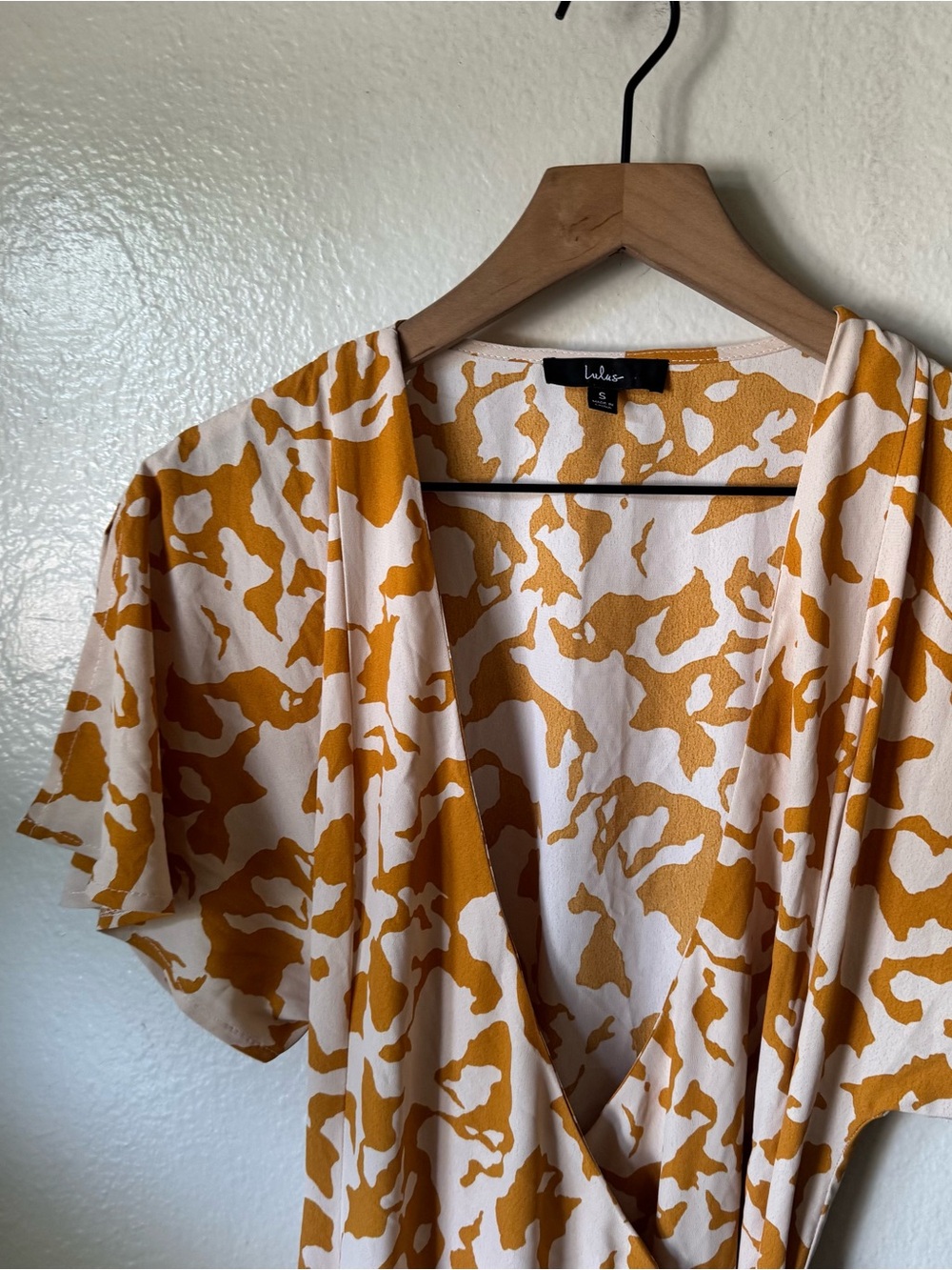 Lulus | Creative Type Mustard Yellow Multi Print Wrap Maxi Dress View 3